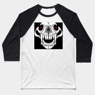 DOG SKULL Baseball T-Shirt